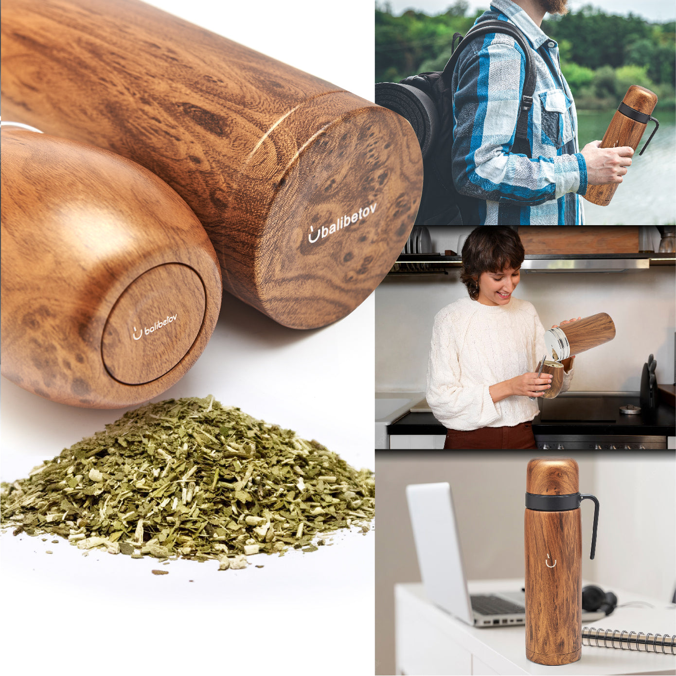 Superior Stainless Steel Yerba Mate Kit (Wood)