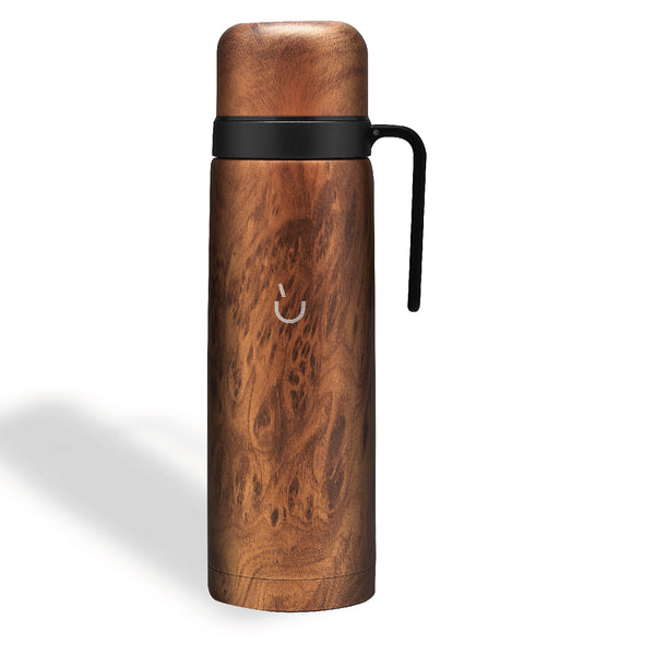 Stainless Steel Thermos - Mate Spout (Wood)