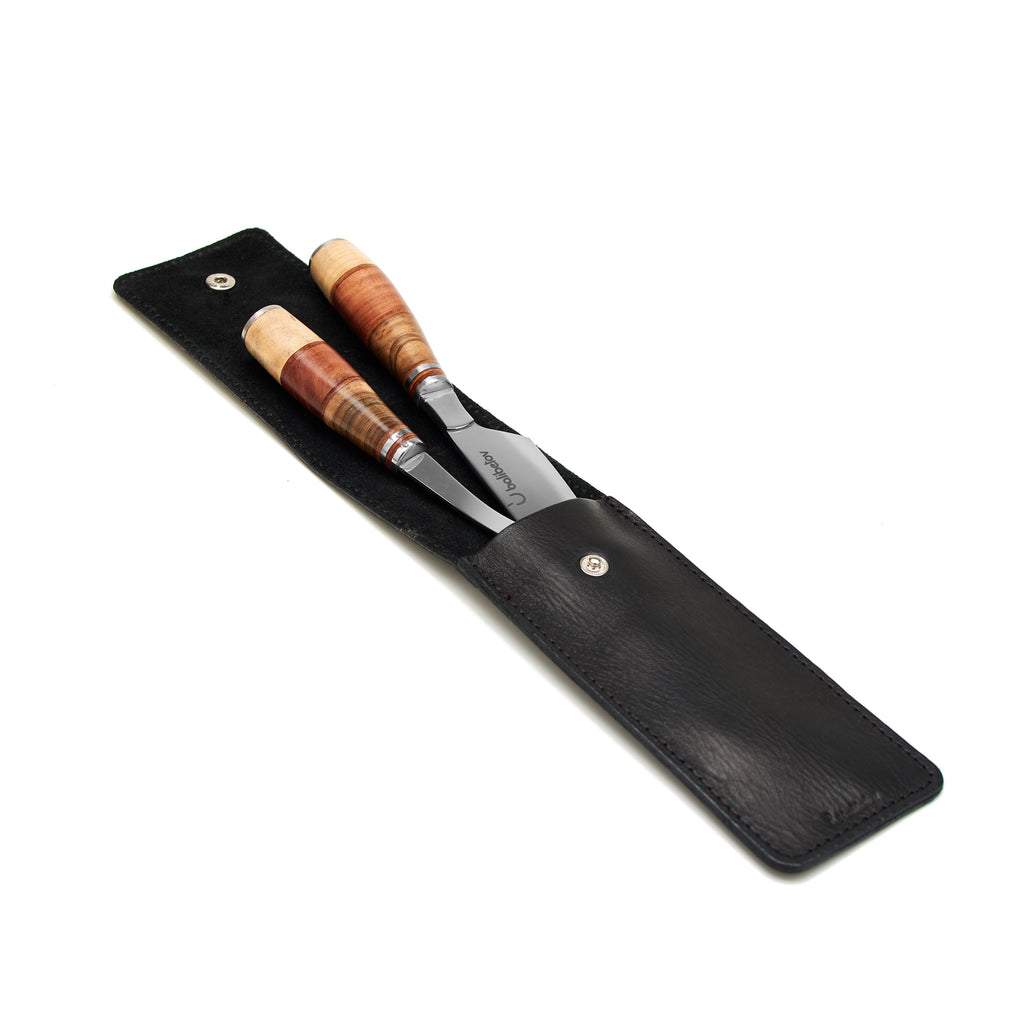 Premium Argentine Handcrafted Barbecue Set I Knife and Fork Set (Black)