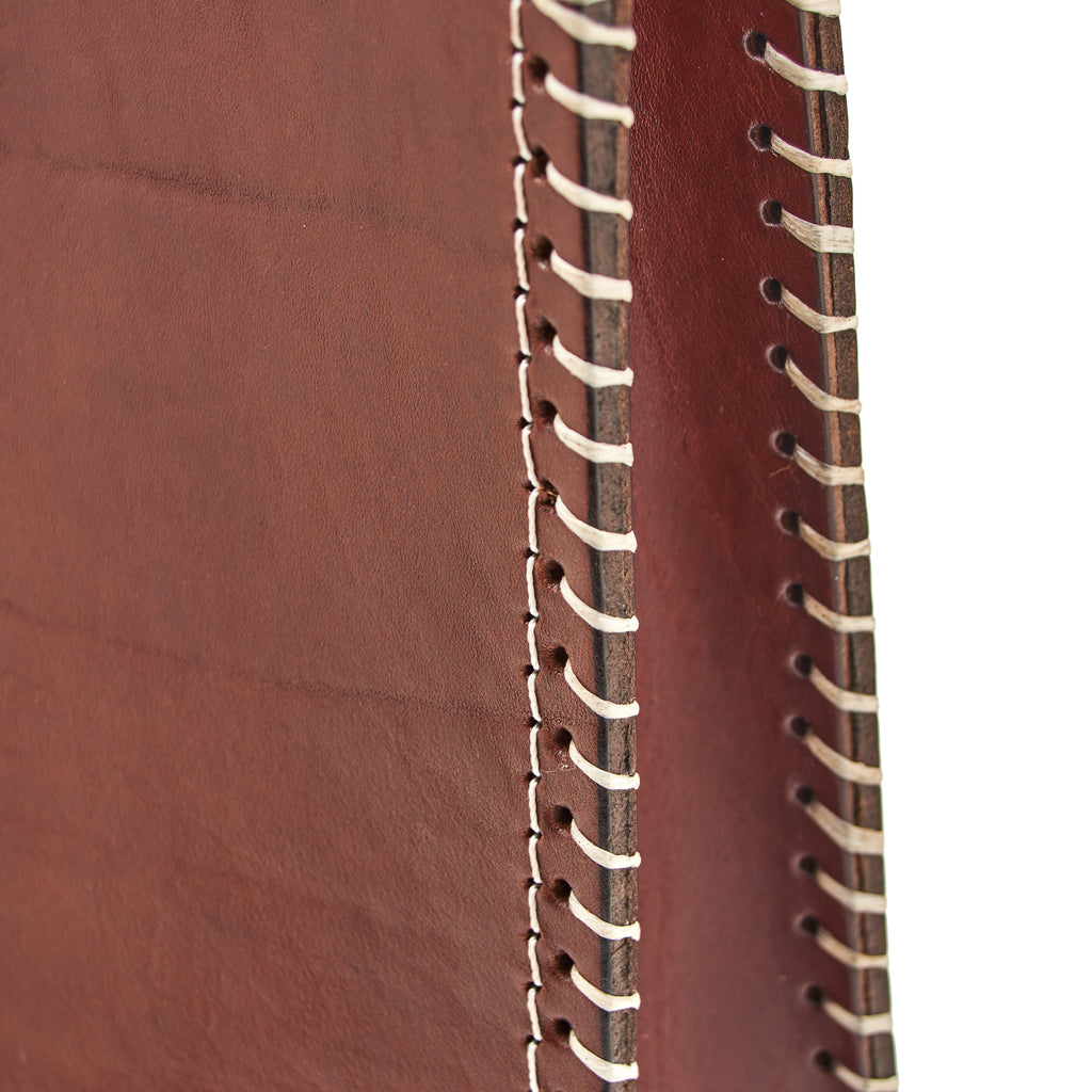 La bolsa de transporte Matera - hecha a mano con cuero genuino (marrón)