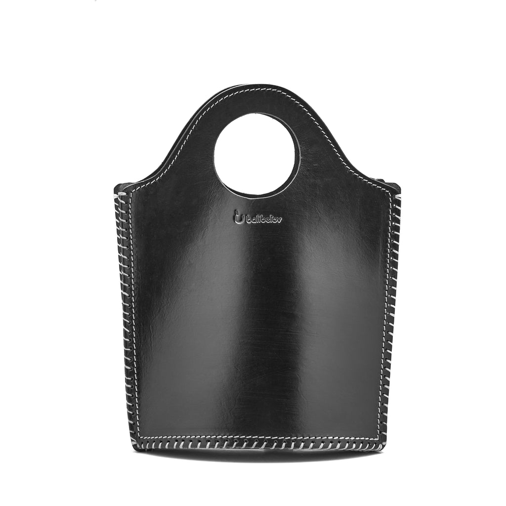 The Carry Matera Bag - Handmade with Genuine Leather (Black)