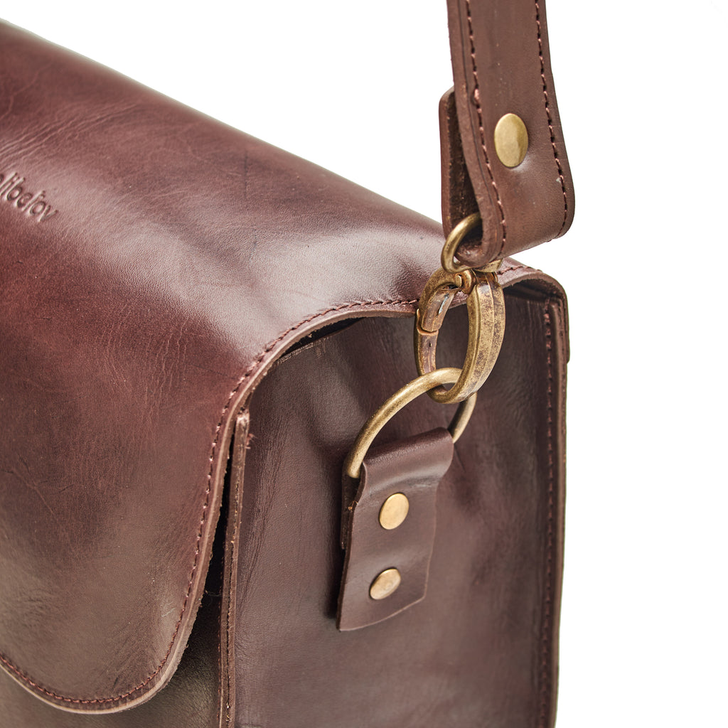 The Soft Matera Bag - Handmade with Genuine Leather (Brown)