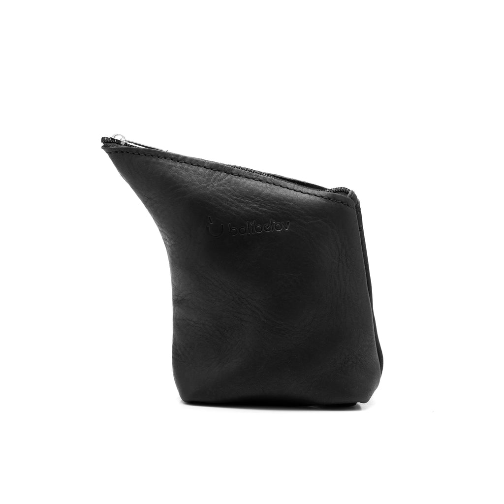Genuine Leather Yerba Mate Container - Yerba Bag (Black)