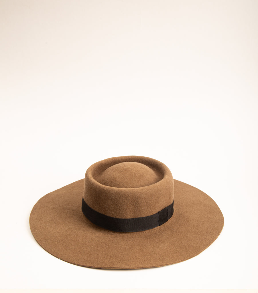 Elegant Wool Hat With Quality Terminations (Brown)