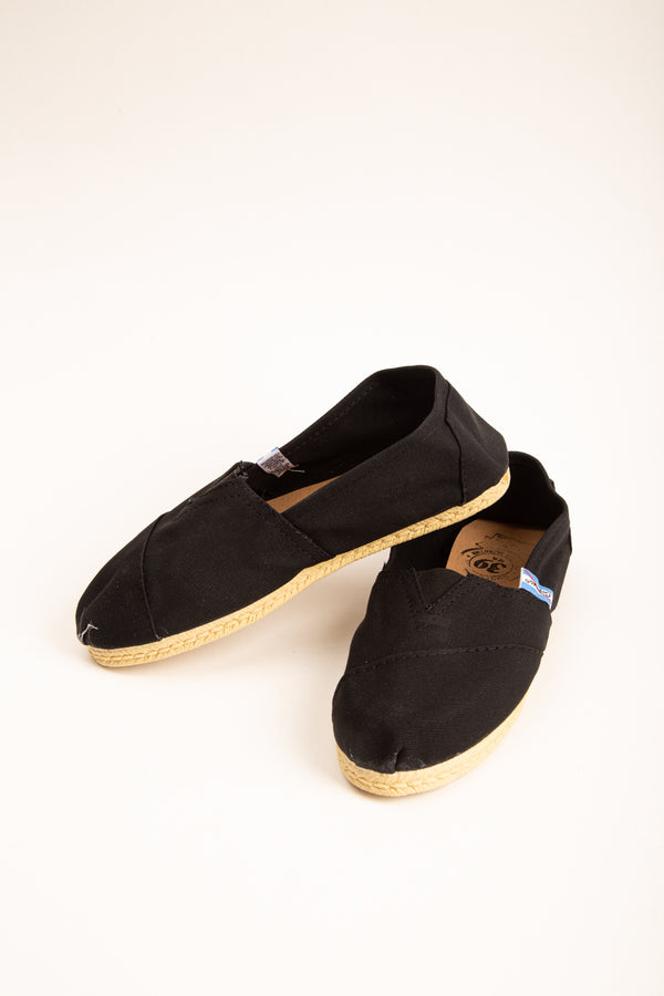 Authentic Gaucho Alpargatas With Premium Terminations (Black)