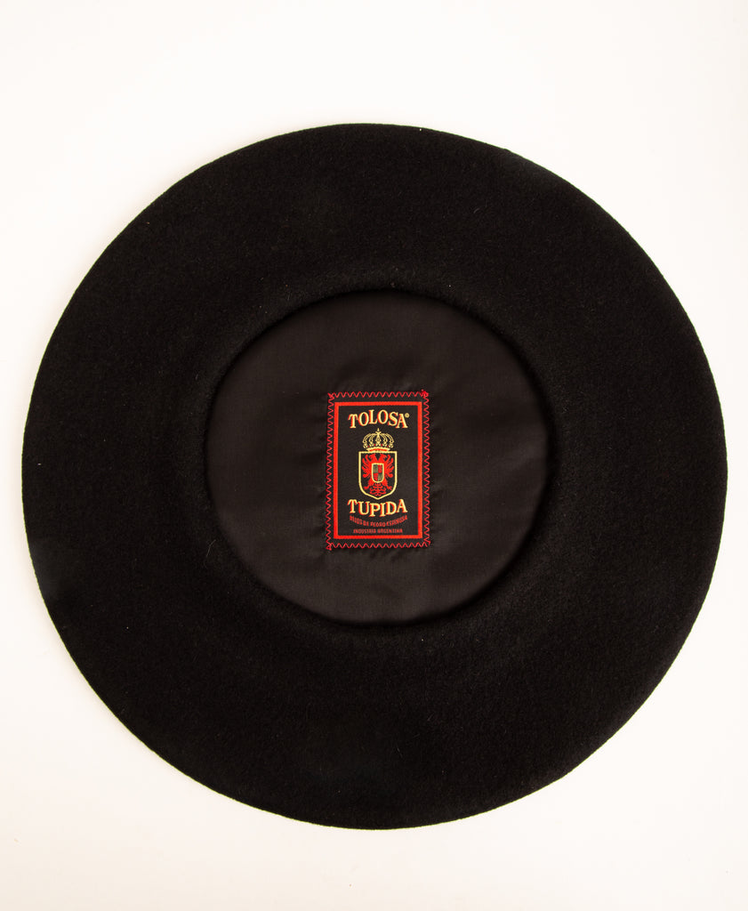 Premium Wool Gaucho Beret - Boina Gaucha (Black)